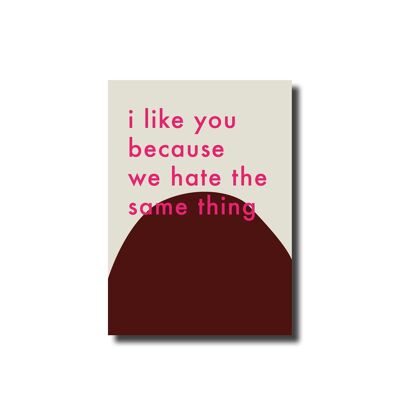 Postcard I like you