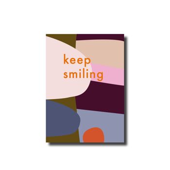 Carte postale Gardez le sourire 1