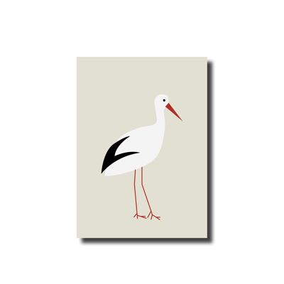 Postcard Stork