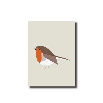 Postcard robin