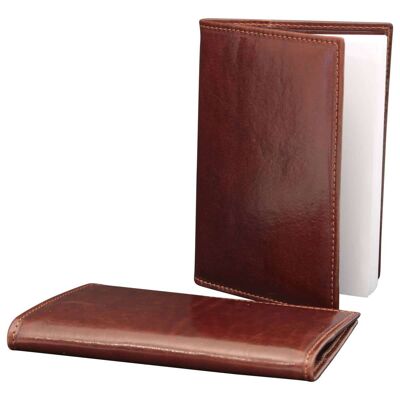 Journal en cuir. marron