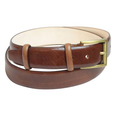 Leather belt - brown