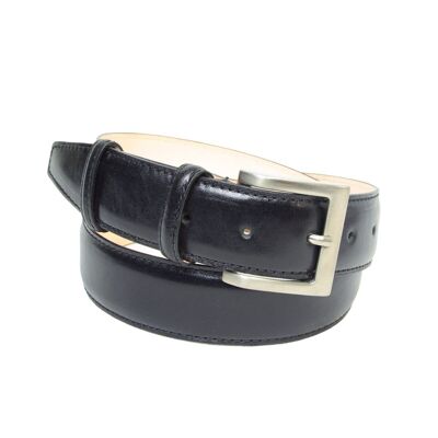 Leather belt height 40 mm - black 5142