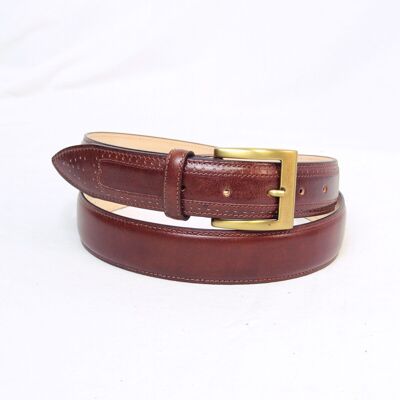 35 mm high leather belt - brown 5148