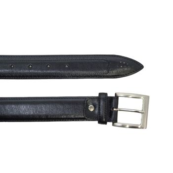 Ceinture cuir hauteur 35 mm - noir 5148 3