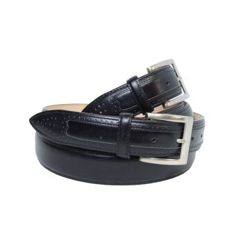 Ceinture cuir hauteur 35 mm - noir 5148 4