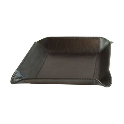 Leather pocket tray - Black