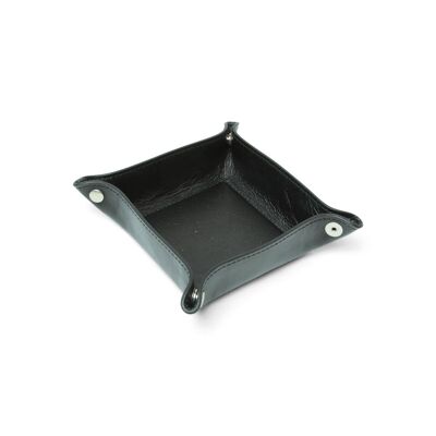 Leather pocket tray - Black