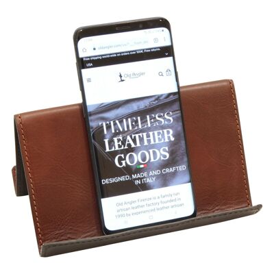 Leather holder for iPad and iPhone