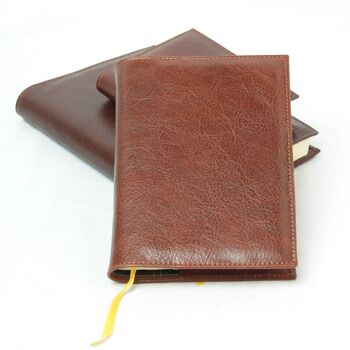 Agenda journalier moyen en cuir - Marron 3