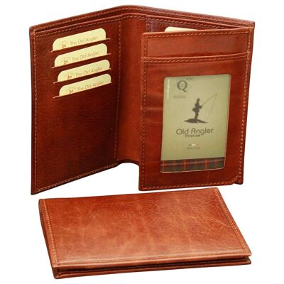Wallet with 2 compartments. Brown