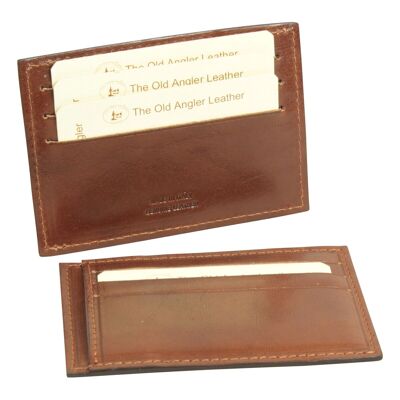 RFID shielded cowhide credit card holder