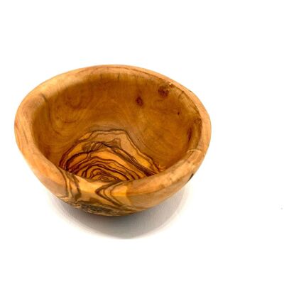 Ciotola piccola per tapas rotonda Ø 10 cm in legno d'ulivo