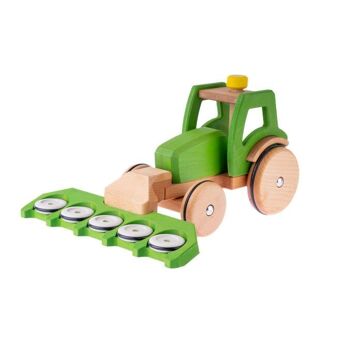 Tracteur en bois - Korbinian (vert) 5