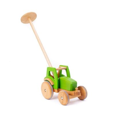 Wooden tractor - MIO with handlebar