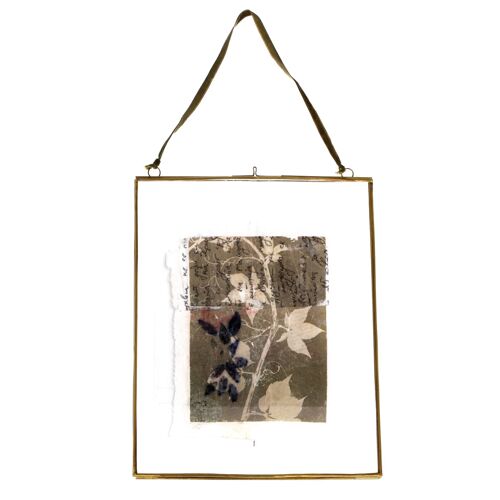 Hanging brass frame 25 x 20cm