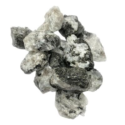 Rohkristalle im Grobschliff, 1 kg, Regenbogen-Mondstein