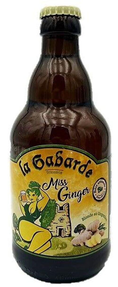 Bière artisanale Bio Miss Ginger 33cl 5°