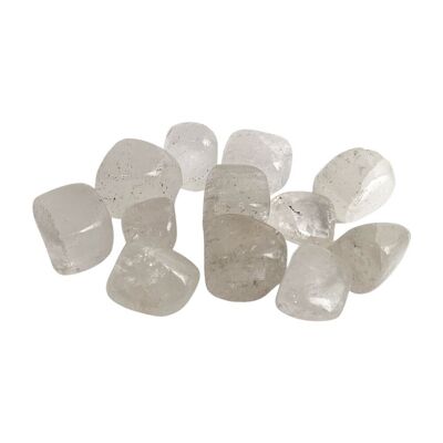 Trommelkristalle – 250-g-Packung – klarer Quarz