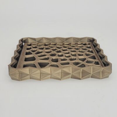 Eco-responsible faceted soap dish printed in 3D