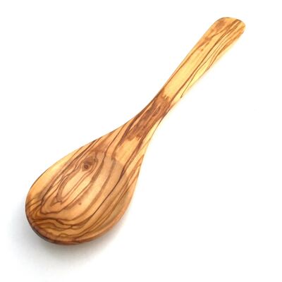 Cooking spoon Athen wide handle curved from olive wood