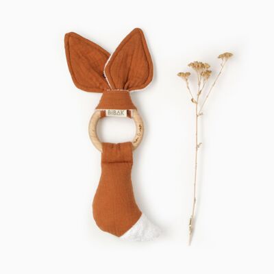 Fox Organic Rattle Teether