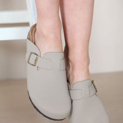 CAMEL SOFT FOOTBED SLIP ON SLIDER