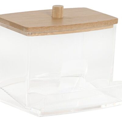 PS ORGANISATEUR BAMBOU 9X7,5X8 TRANSPARENT PB211674