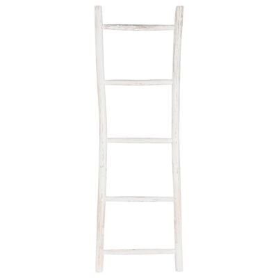 TEAK TOWEL RAIL 49X5X150 LADDER DECAPE WHITE PB211315