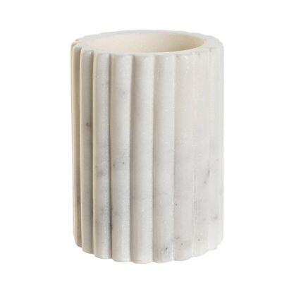 VASO MARMOL 8X8X10 NATURAL BLANCO PB208872