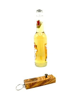 Ouvre-bouteille PICCOLO comme porte-clés en bois d'olivier 2