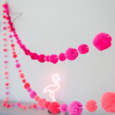 Guirlande Flamingo Pom Pom
