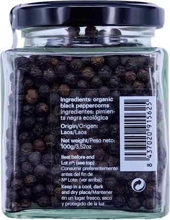 Bolovens Premium Poivre Noir Bio en grains - 100g 4