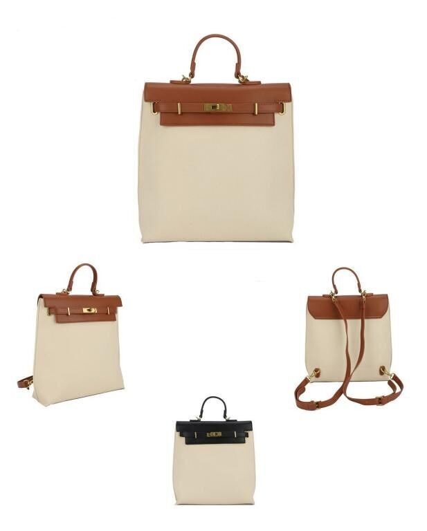 Amplia Mochila Canvas de Mujer con Solapa de Giro. Promoción