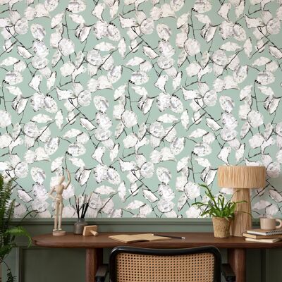 Water green wallpaper Monnaie de Pape