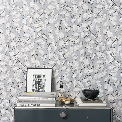 Blue gray wallpaper Monnaie de Pape