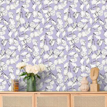 Papier peint lilas Monnaie de Pape 3