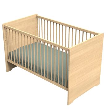 Lit évolutif 140x70 - Little Big Bed en bois décor chêne miel - CANNELLE 1