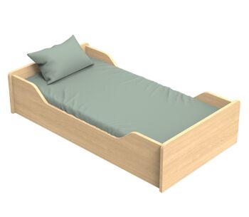 Lit évolutif 140x70 - Little Big Bed en bois décor chêne miel - CANNELLE 2