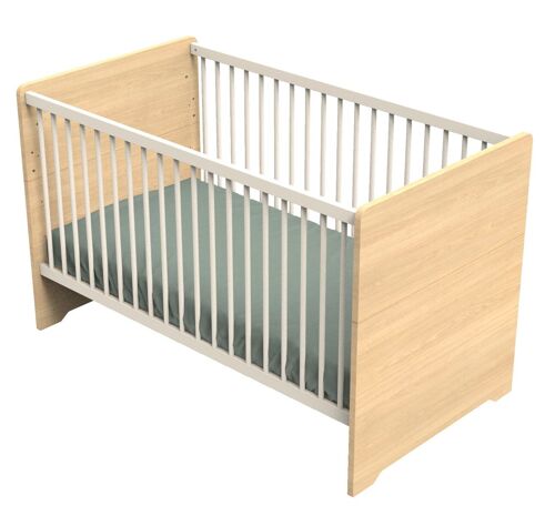 Lit évolutif 140x70 - Little Big Bed en bois décor chêne miel - VANILLE