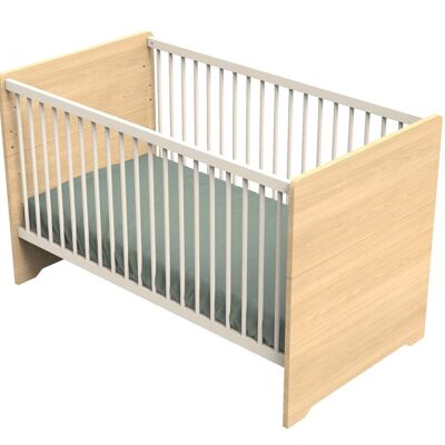 Lit évolutif 140x70 - Little Big Bed en bois décor chêne miel - VANILLE