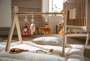 Arche d'éveil bois avec 4 jouets - ORSINO 2