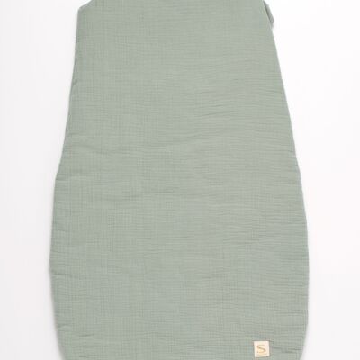 Baby winter sleeping bag in double cotton gauze - UNI SAUGE