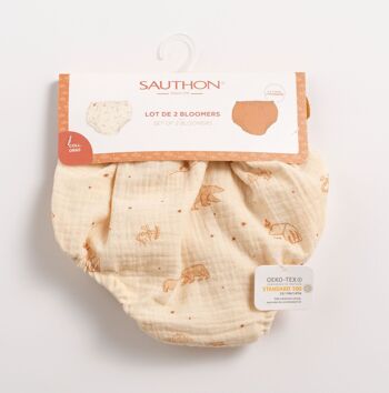 Culotte bloomer Bébé en coton lot de 2 - ORSINO 2