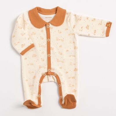 Baby pajamas with velvet collar - ORSINO