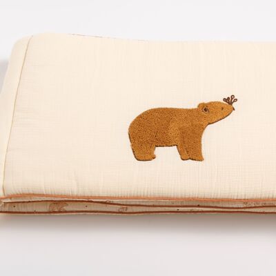 Bear bed bumper in double cotton gauze - ORSINO