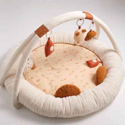 Bear play mat in beige terrycloth - ORSINO