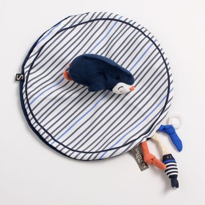 Piuma fazzoletto di velluto pinguino - BABY SAILOR