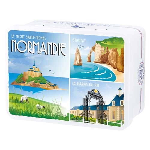 COFFRET NORMANDIE - BOUCHÉES NOISETTE FONDANTES CHOCOLAT LAIT 33% EN PAPILLOTES