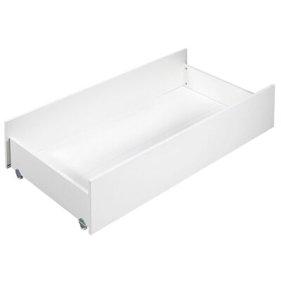 White scalable combined bed drawer on casters - FIRST